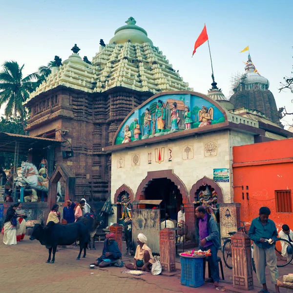 Puri Odisha Indien Januar 2019 Straßenhändler Und Bettler Der Nähe — Stockfoto