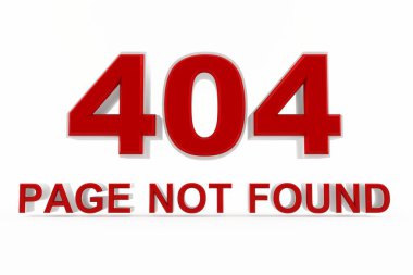 404 hatasının 3d görüntüsü - Sayfa bulunamadı!