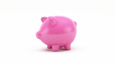 Beyaz üzerine izole edilmiş bir kumbaranın 3D görüntüsü