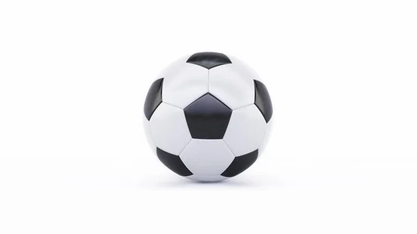 Bola Futebol Isolada Sobre Fundo Branco — Fotografia de Stock