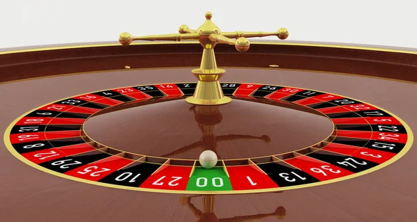 Renderização Uma Roda Roleta Casino — Fotografia de Stock