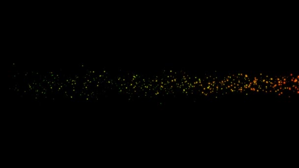 Colorful Particles Animation Abstract Colorful Particles Streaking Screen — Stock Video