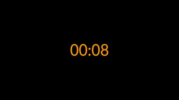 Countdown Timer Animation Countdown Timer Clock Counting Seconds Countdown Timer — Stock Video