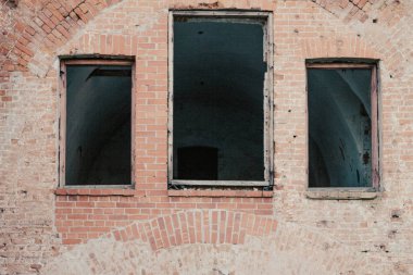 Brest Kalesi, Brest, Beyaz Rusya. Binalar windows Brest Kalesi.