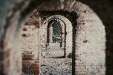 Brest Kalesi, Brest, Beyaz Rusya. Brest Kalesi parçası olarak tüneller.