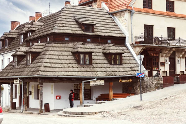 Kaziemierz Dolny, Lengyelország, öreg ház az óvárosban Kazimierz Dolny a Visztula folyón — Stock Fotó