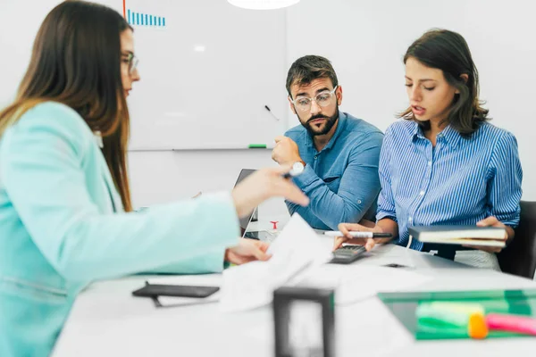 Diseñadores Trabajando Juntos Gente Negocios Trabajando Juntos — Foto de Stock