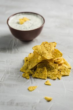 Meksika usulü nacho.