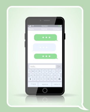 Sosyal ağ içinde hareket eden telefon