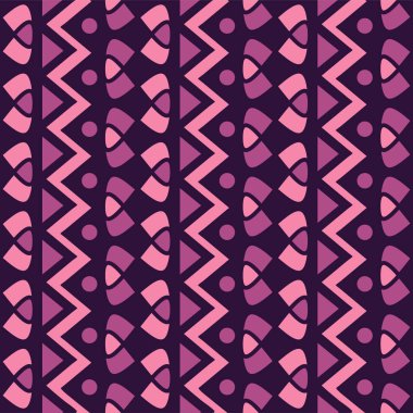 Tekstil dikey basit geometrik sorunsuz vektör desen