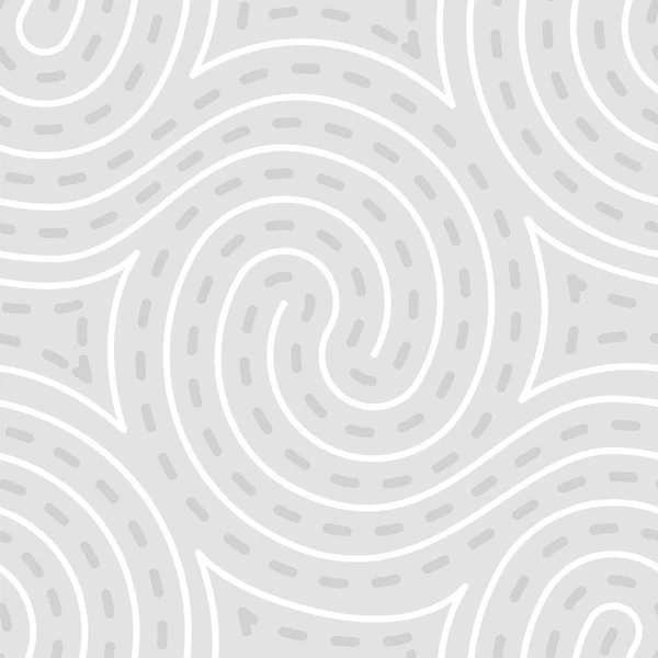 Psychedelic hypnotic swirl maze seamless vector pattern — Stock Vector