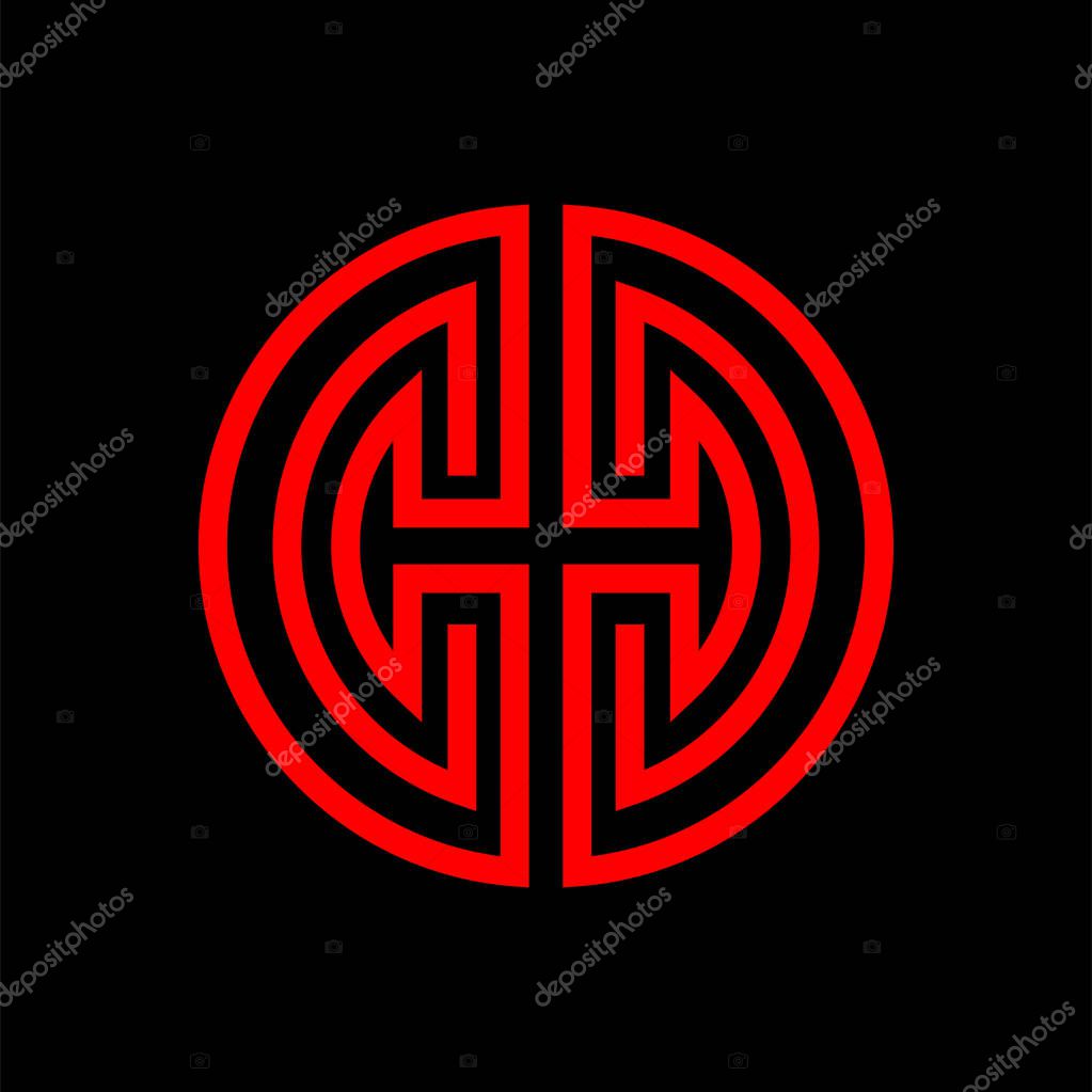 Oriental chinese symbol of happiness and health, vector illustration for your design