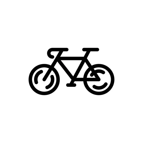 Icono de bicicleta aislado sobre fondo blanco. Ilustración vectorial . — Archivo Imágenes Vectoriales