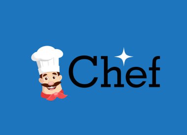 Şef baş vektör çizim