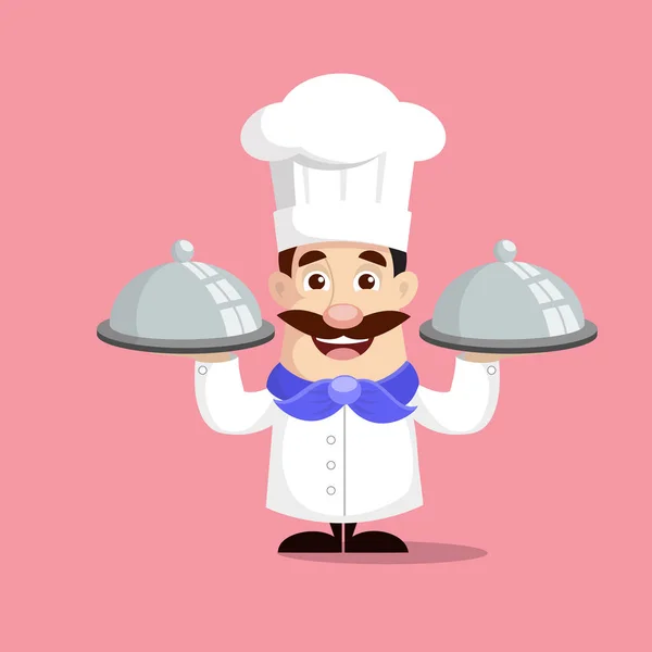 Illustration Vectorielle Chef Rôti — Image vectorielle