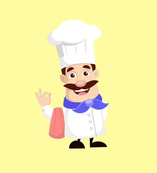 Chef Cartoni Animati Vettori Illustrazioni — Vettoriale Stock