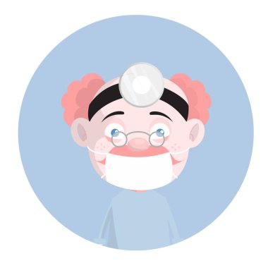 Korkulu Doktor yüz maskesi vektör ile