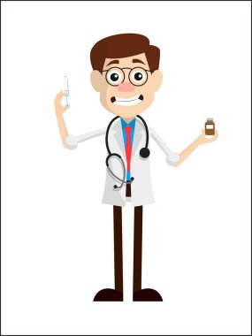 Ekşitmeden doktor enjeksiyon ve tıp vektör