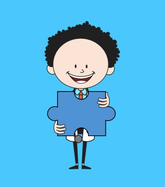 Çizgi film doktoru - Yapboz Parçası Tutuyor