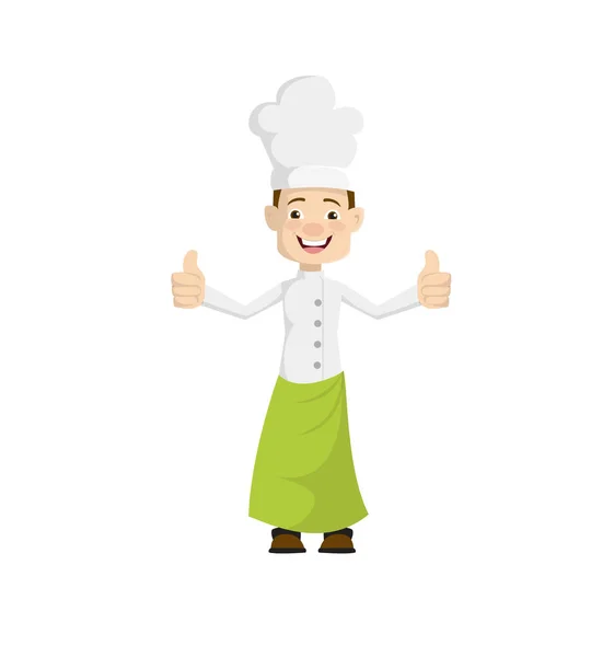 Chef - Double Thumbs Up — Stock Vector