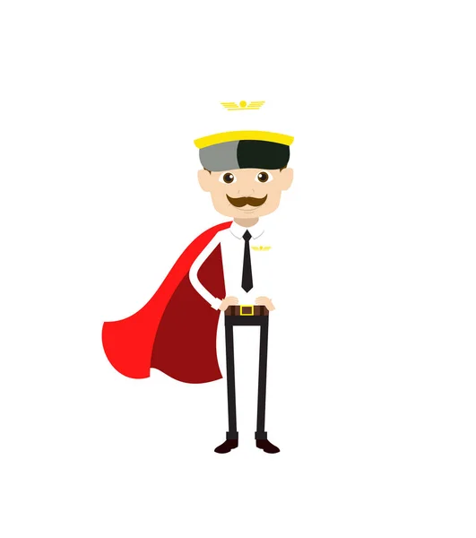 卡通领航员-超级英雄服 — 图库矢量图片