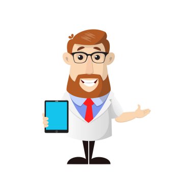 Abc - Boş ekranlı bir Tablet Sunuluyor