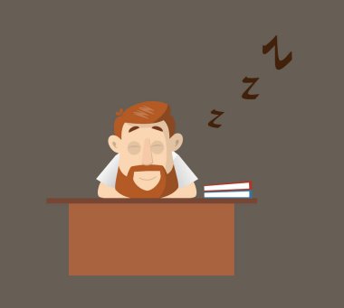 Doktor - Ofis Masasında Uyumak