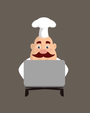 Dermatolog Doktor - Laptop 'ta Oturup Çalışmak