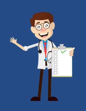 Dermatolog Doktor - Bir Kontrol Listesi Gösteriliyor