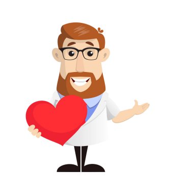 Doktor - Kalbi Tutmak ve Elle Göstermek