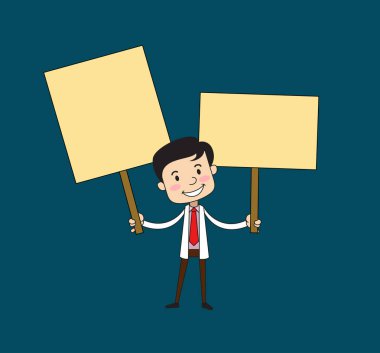 Diş Hekimi - İki Elde Tutma Pankartları