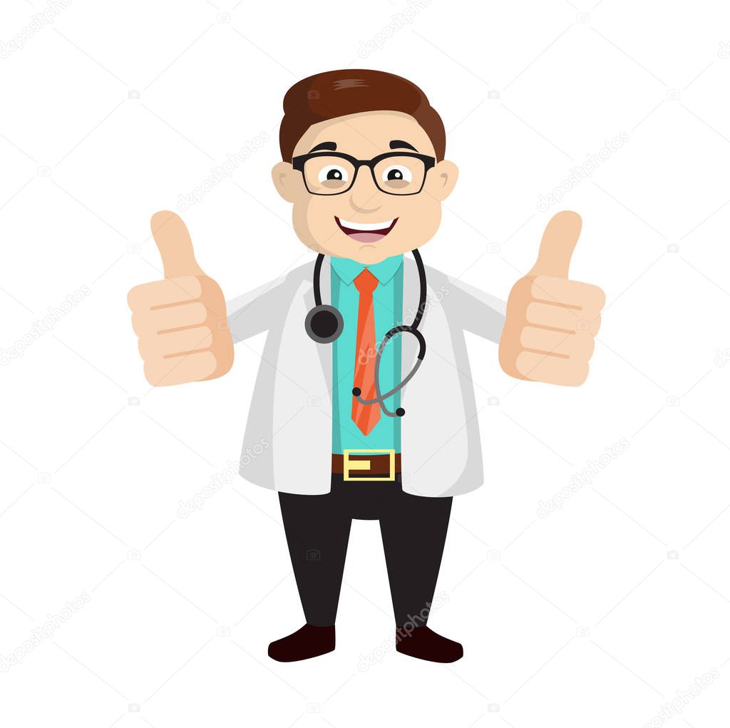 Dermatologist Doctor - Double Thumbs Up
