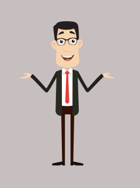 Kurumsal İş Karakteri - Sunumda Duran Poz