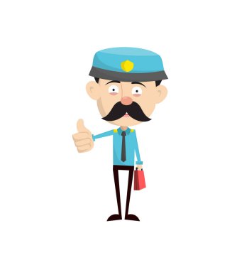 Komik Polis Memuru - Başparmağını kaldırıyor