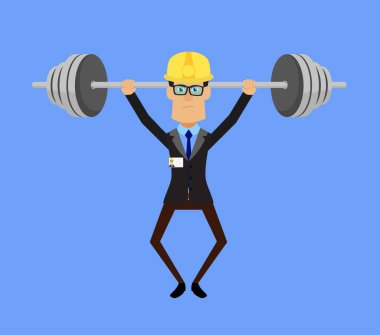 Eski Patron İşadamı - Ağırlık kaldırma yapıyor