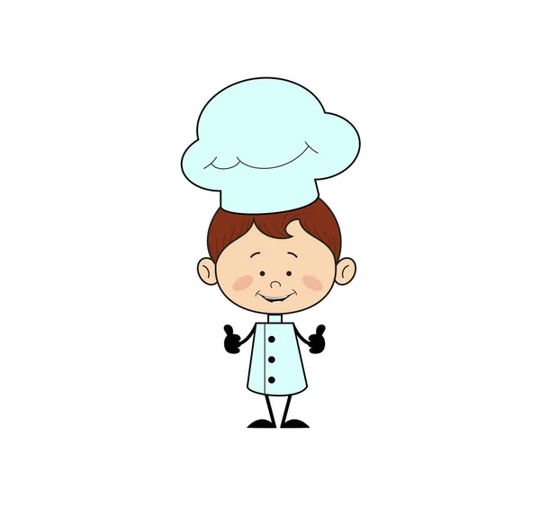 Kitchen Character Chef - Double Thumbs Up — Stock Vector