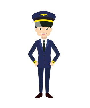 Pilot - mutlu bir ruh hali içinde