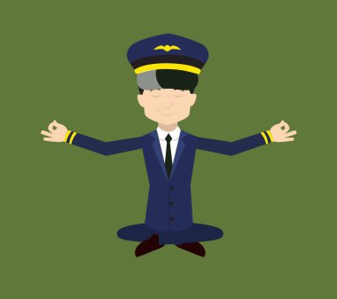 Pilot - Meditasyon Yapıyor