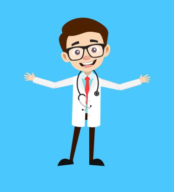 Profesyonel Doktor - Neşeli Poz