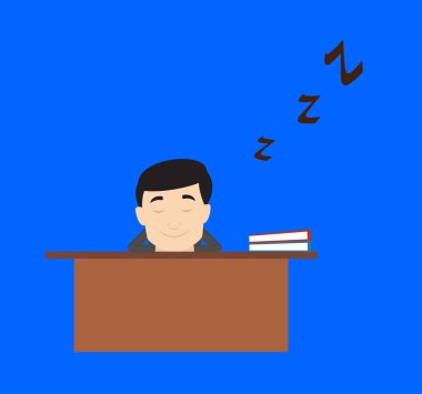 Profesyonel Erkek - Ofis Masasında Uyumak