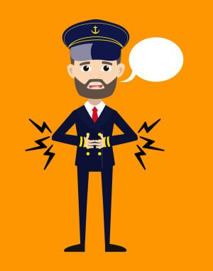 Gemi Kaptanı Pilot - Konuşma köpüğüyle Mide Ağrısı