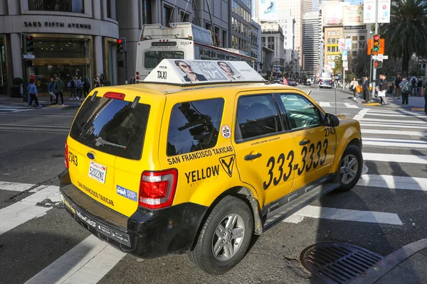 Yellow Cab San Francisco — Stock Photo, Image