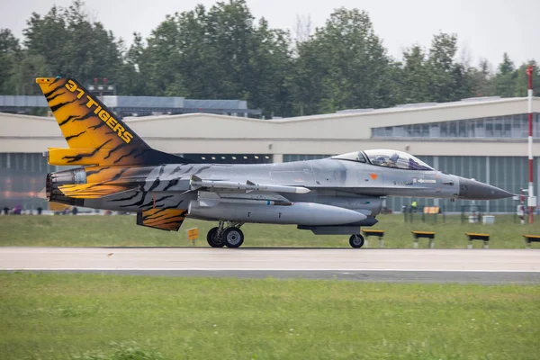 Polonya Krzesiny 2018 Belçika Hava Kuvvetleri Sırasında Nato Tiger Meet — Stok fotoğraf