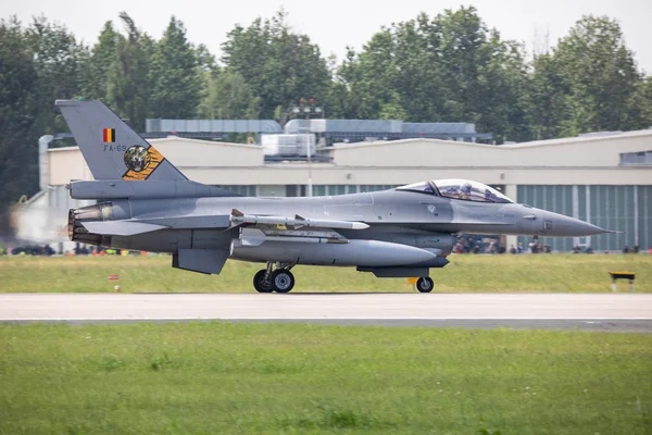 Polska Krzesiny 2018 Belgia Air Force Nato Tiger Meet 2018 — Zdjęcie stockowe
