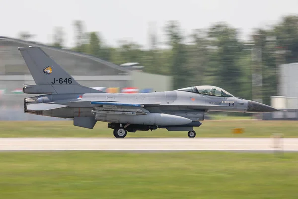 Polen Krzesiny 2018 Niederländische Luftstreitkräfte Während Des Nato Tiger Meetings — Stockfoto