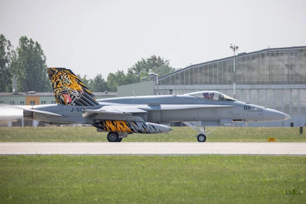 Poland Krzesiny 2018 Swis Air Force Nato Tiger Meet 2018 — Stock Photo, Image