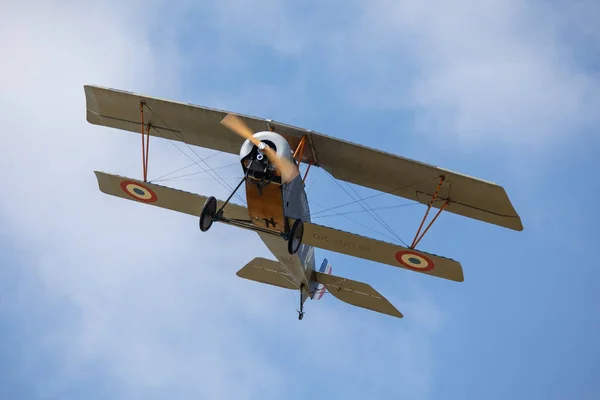 República Checa Pardubice 2018 Nieuport Xii Durante Pardubice Air Show — Fotografia de Stock