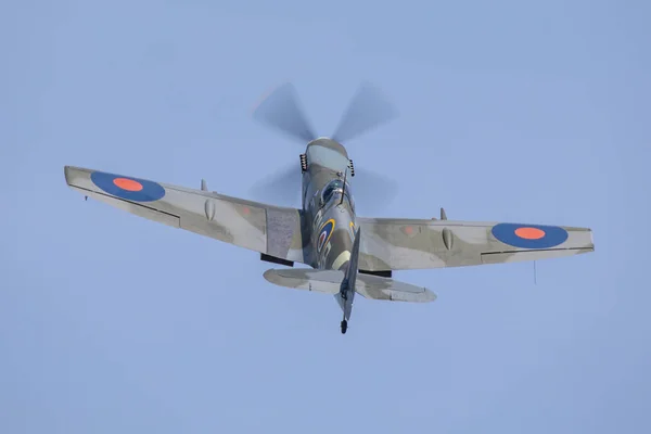 Česká Republika Pardubice 2018 Spitfirem Během Pardubice Air Show 2018 — Stock fotografie