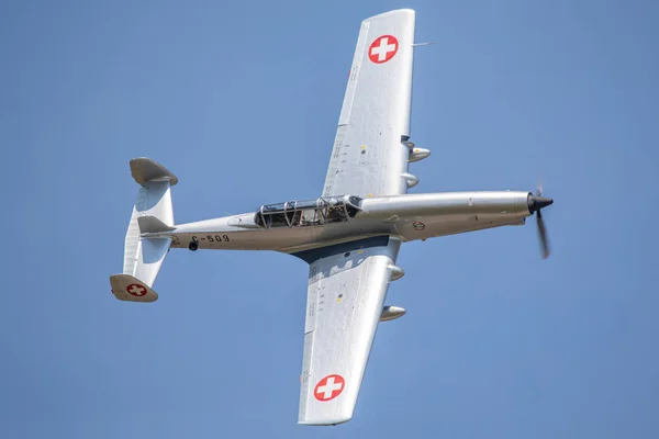 Tjeckien Pardubice 2018 Swiss Air Force 509 Pardubice Air Visar — Stockfoto