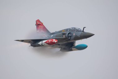 Amerika Birleşik Devletleri, Fairford - 13.7.2018 Mirage 2000 ekran 13.07.2018 Fairford, İngiltere Kraliyet Uluslararası Hava dövme sırasında 